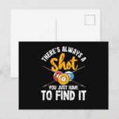 Er is altijd een foto van Funny Billiards Pool Pla Briefkaart (Voorkant / Achterkant)