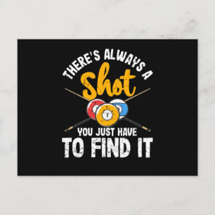 Er is altijd een foto van Funny Billiards Pool Pla Briefkaart