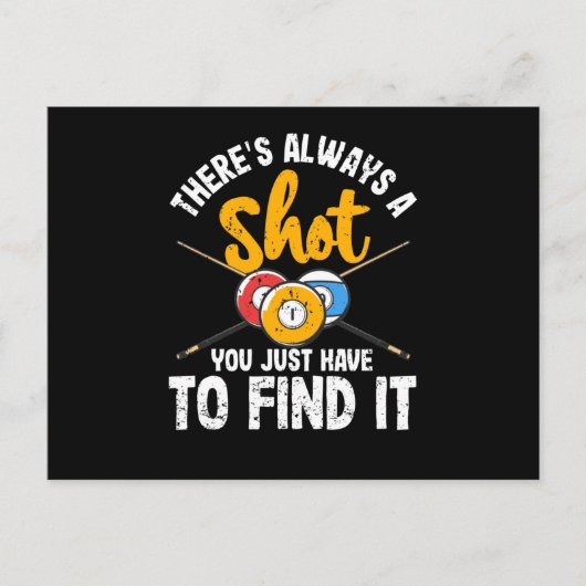 Er is altijd een foto van Funny Billiards Pool Pla Briefkaart (Voorkant)