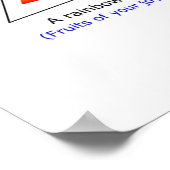 Er is altijd een regenboog na een storm. poster (Hoek)