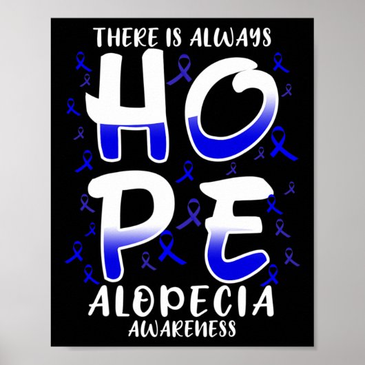 Er is altijd HOOP. Bewustzijn van alopecia Poster (Voorkant)