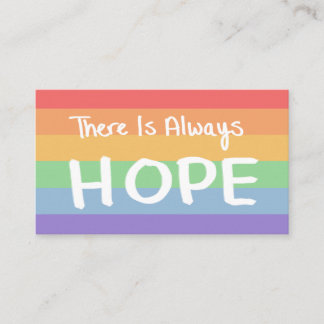 Er is altijd hoop - een levensechte kaart visitekaartje