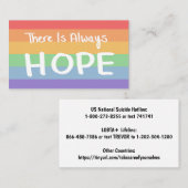 Er is altijd hoop - een levensechte kaart visitekaartje (Voorkant / Achterkant)