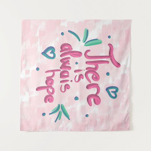 Er is altijd hoop wandkleed (Voorkant (horizontaal))