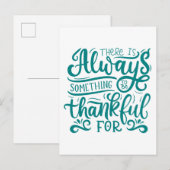 Er is altijd iets om dankbaar te zijn voor briefkaart (Voorkant / Achterkant)