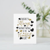er is altijd iets om dankbaar te zijn voor feestdagenkaart (Staand voorkant)