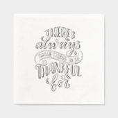 Er is altijd iets om dankbaar te zijn voor folie servetten (Voorkant)