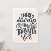 Er is altijd iets om dankbaar te zijn voor kaart (Voorkant / Achterkant in situ)