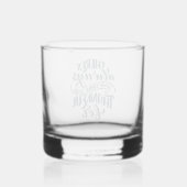 Er is altijd iets om dankbaar te zijn voor whisky glas (Achterkant)