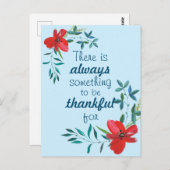 Er is altijd iets om dankbaar voor te zijn/Bloemri Briefkaart (Voorkant / Achterkant)