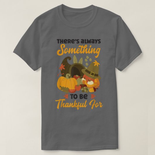 Er is altijd iets te danken aan de feestdag dan t-shirt (Design voorkant)