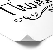 Er is altijd iets te danken voor afdrukken poster (Hoek)