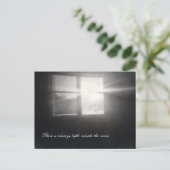 Er is altijd licht buiten de kamer briefkaart (Staand voorkant)