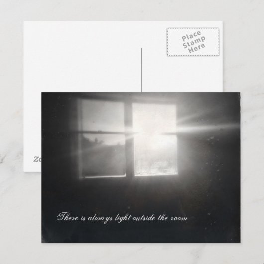 Er is altijd licht buiten de kamer briefkaart (Voorkant / Achterkant)
