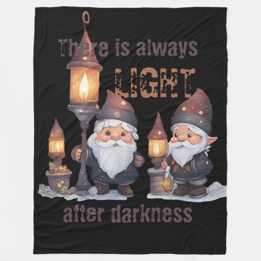 Er is altijd licht na duisternis fleece deken (Voorkant)