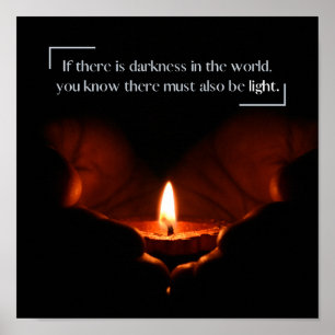 Er is altijd licht poster