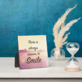 Er is altijd reden om te glimlachen fotoplaat (Insitu)