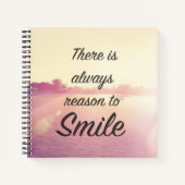 Er is altijd reden om te glimlachen notitieboek (Voorkant)