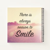 Er is altijd reden om te glimlachen notitieboek (Achterkant)
