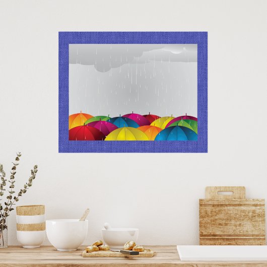 Er is altijd ruimte onder onze paraplu - reeks poster (Keuken)