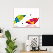 Er is altijd ruimte onder onze paraplu - reeks poster (Thuiskantoor)