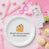 Er is altijd ruimte voor Cheesecake Papieren Bordje (Feest)