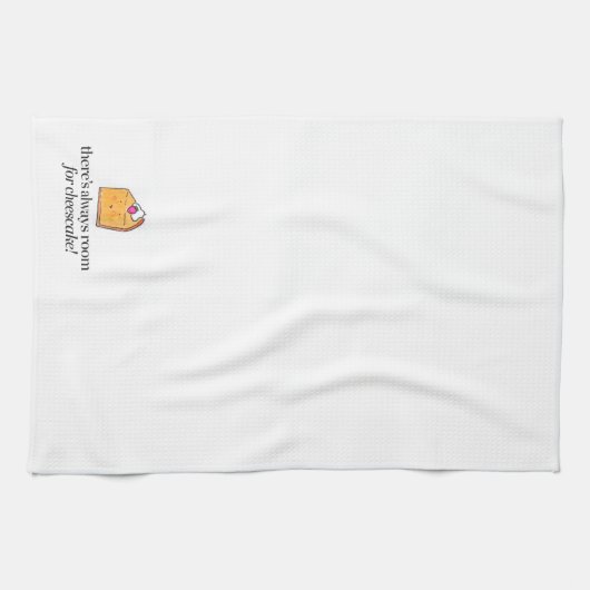 Er is altijd ruimte voor Cheesecake Theedoek (Horizontaal)