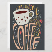 Er is altijd ruimte voor Coffee Typografie (Voorkant / Achterkant)