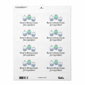 Er is altijd ruimte voor Cupcakes Etiket (Full Sheet)