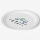 Er is altijd ruimte voor Cupcakes Papieren Bordje (Gekanteld)