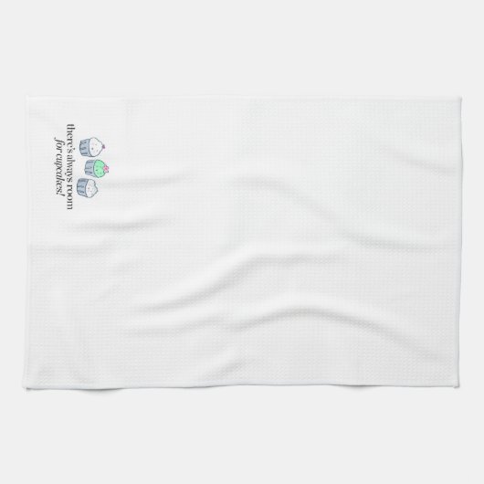 Er is altijd ruimte voor Cupcakes Theedoek (Horizontaal)