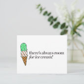 Er is altijd ruimte voor Ice Cream Briefkaart (Staand voorkant)