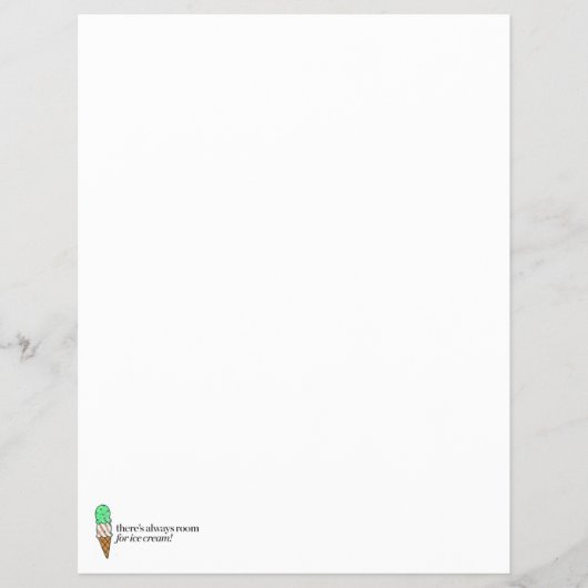 Er is altijd ruimte voor Ice Cream Flyer (Voorkant)