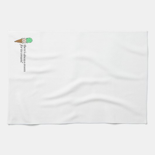 Er is altijd ruimte voor Ice Cream Theedoek (Horizontaal)