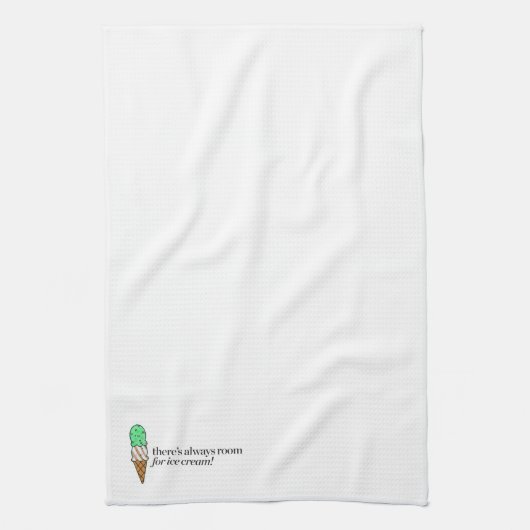 Er is altijd ruimte voor Ice Cream Theedoek (Verticaal)