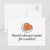 Er is altijd ruimte voor koekjes briefkaart (Voorkant / Achterkant)
