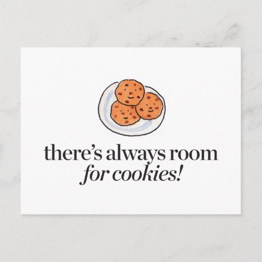 Er is altijd ruimte voor koekjes briefkaart (Voorkant)