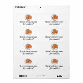 Er is altijd ruimte voor koekjes etiket (Full Sheet)