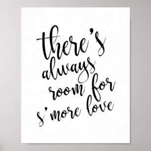 Er is altijd ruimte voor meer liefde Goud 8x10 bor Poster