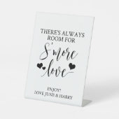 Er is altijd ruimte voor meer liefdesbruiloft. reclamebord met voetstuk (Voorkant)