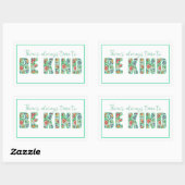 Er is altijd tijd om aardig te zijn rechthoekige sticker (Vel)