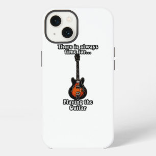 Er is altijd tijd om gitaar te spelen. retro iPhone 13 hoesje