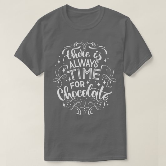 Er is altijd tijd voor chocolade 2 t-shirt (Design voorkant)