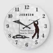 Er is altijd tijd voor golf grote klok (Voorkant)