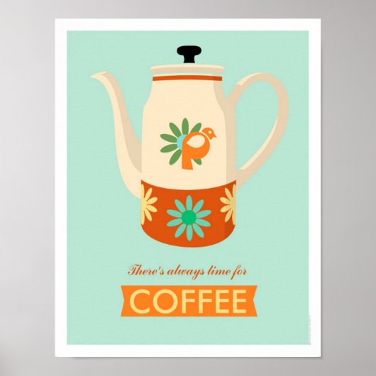Er is altijd tijd voor koffie poster (Voorkant)