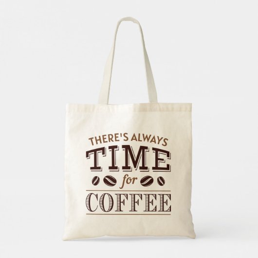 Er is altijd tijd voor koffie tote bag (Achterkant)