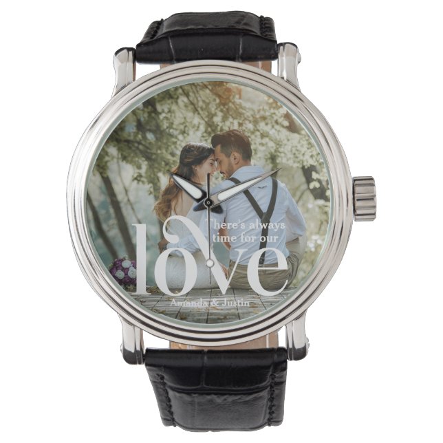 Er is altijd tijd voor onze liefdesfoto horloge (Voorkant)