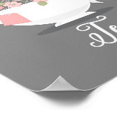 Er is altijd tijd voor Tea Floral Teacup Print (Hoek)