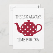 Er is altijd tijd voor thee briefkaart (Voorkant / Achterkant)
