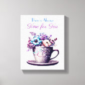 Er is altijd tijd voor thee canvas afdruk (Voorkant)